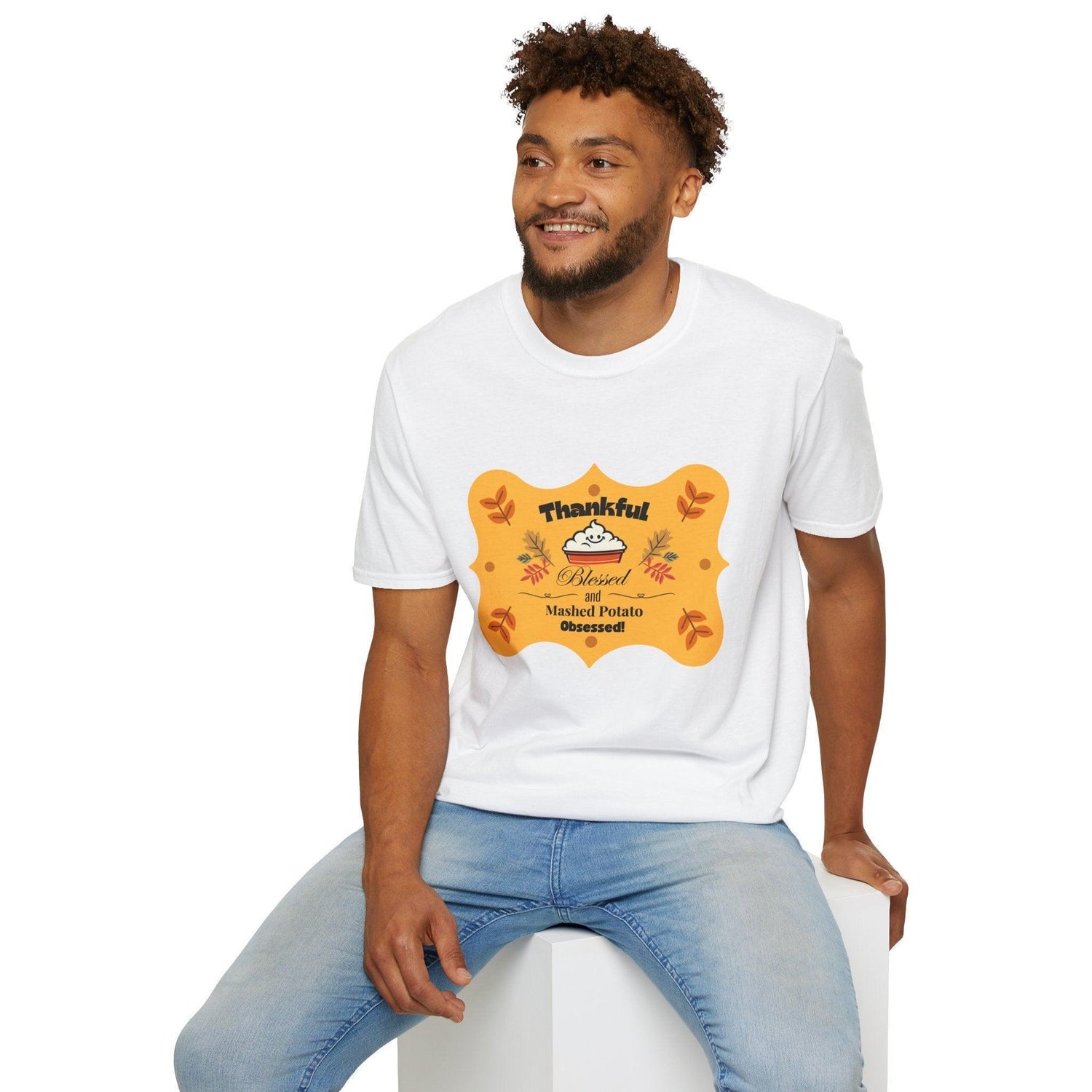 Thankful, Blessed, and Mashed Potato Obsessed - Unisex T-Shirt - Whippie's