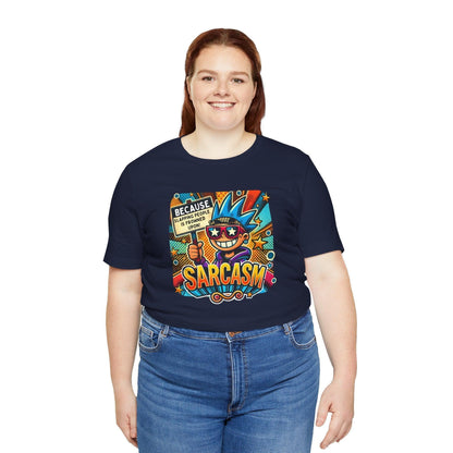 🎭 Sarcasm: It's Better Than Slapping 😉 Unisex Jersey Tee ✨ - Whippie's