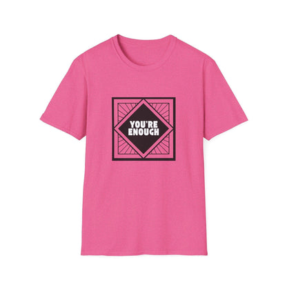 You're Enough - Simple Black Frame - Unisex T-Shirt - Whippie's