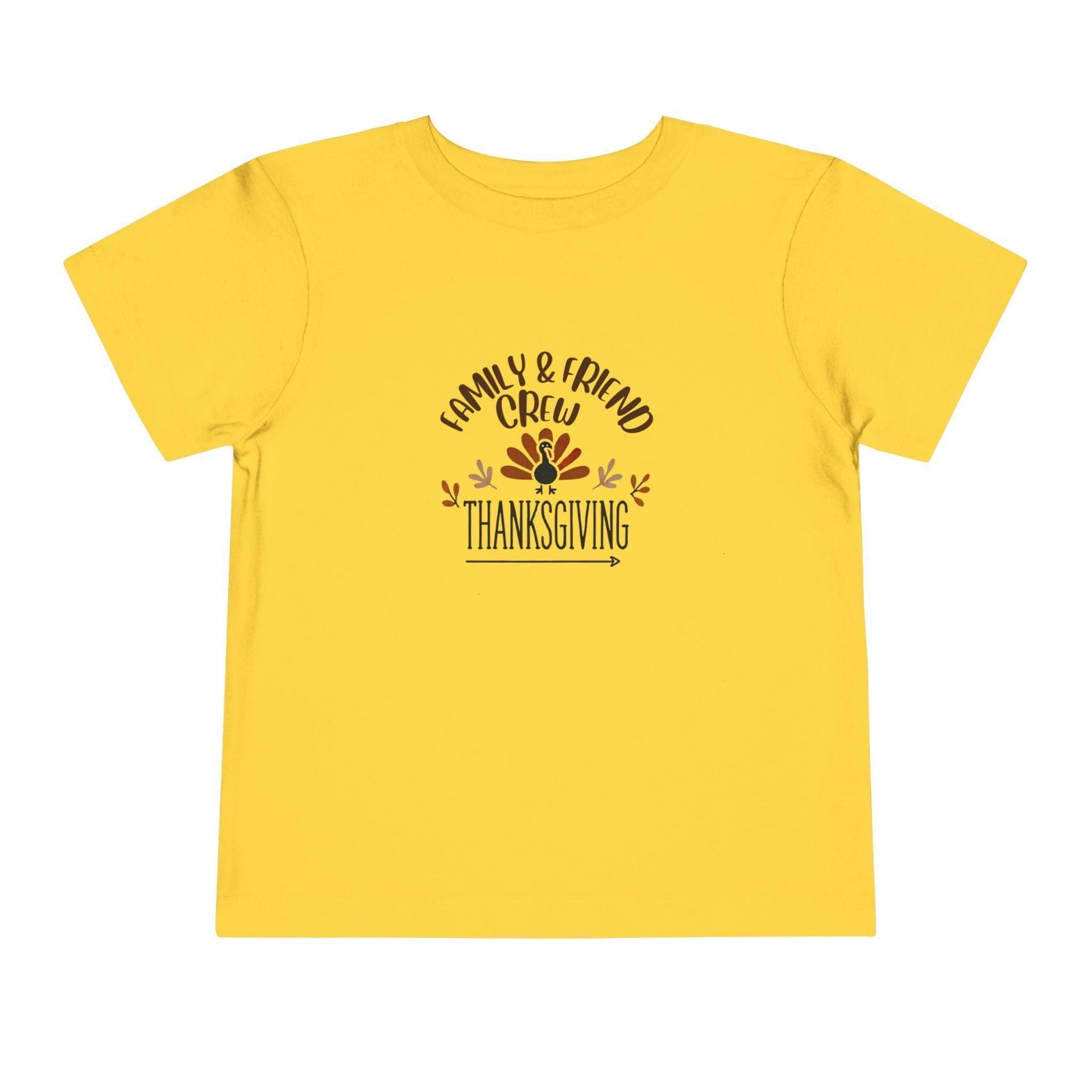 Thanksgiving Family & Friend Crew - Toddler Short Sleeve Tee - Whippie's