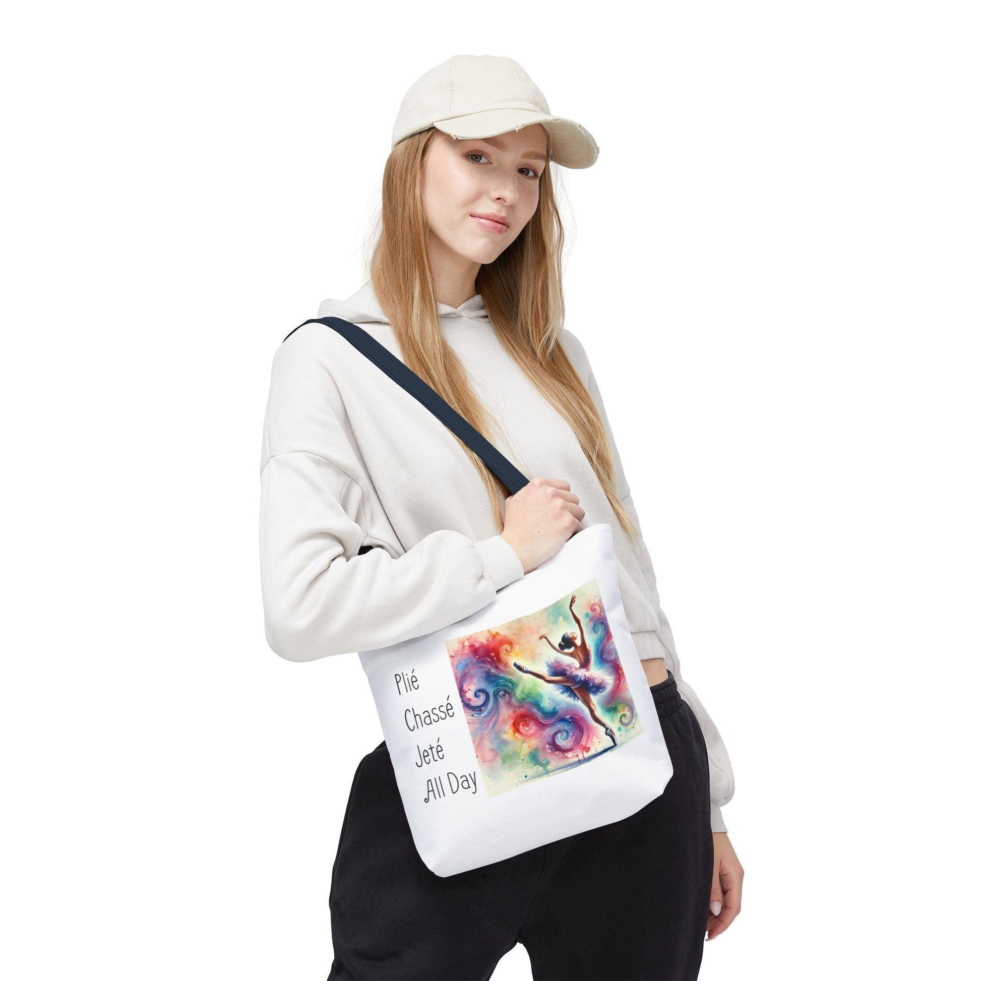 Plié, Chassé, Jeté, All Day Tote Bag - Dance with Joy 💃 - Whippie's