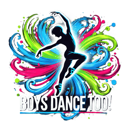 Boys Dance Too - Lyrical - Youth Short Sleeve T-Shirt - Whippie's
