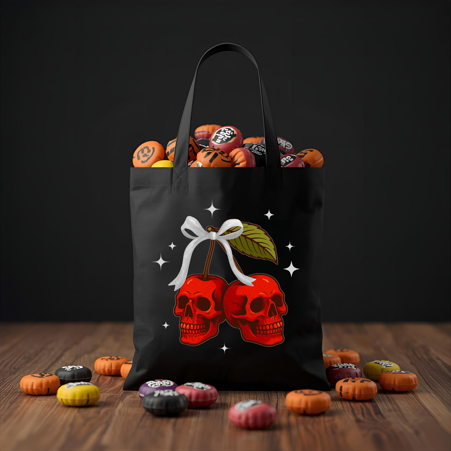 Cherry Skulls Convention Tote - Spooky & Sweet!