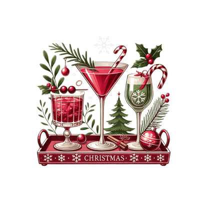 Christmas Cocktails - Unisex T-Shirt - Whippie's