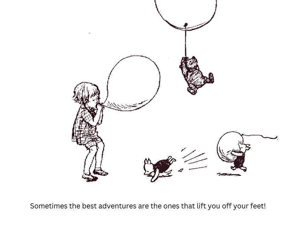 Classic Pooh - Balloons - Gym Bag - Whippie's