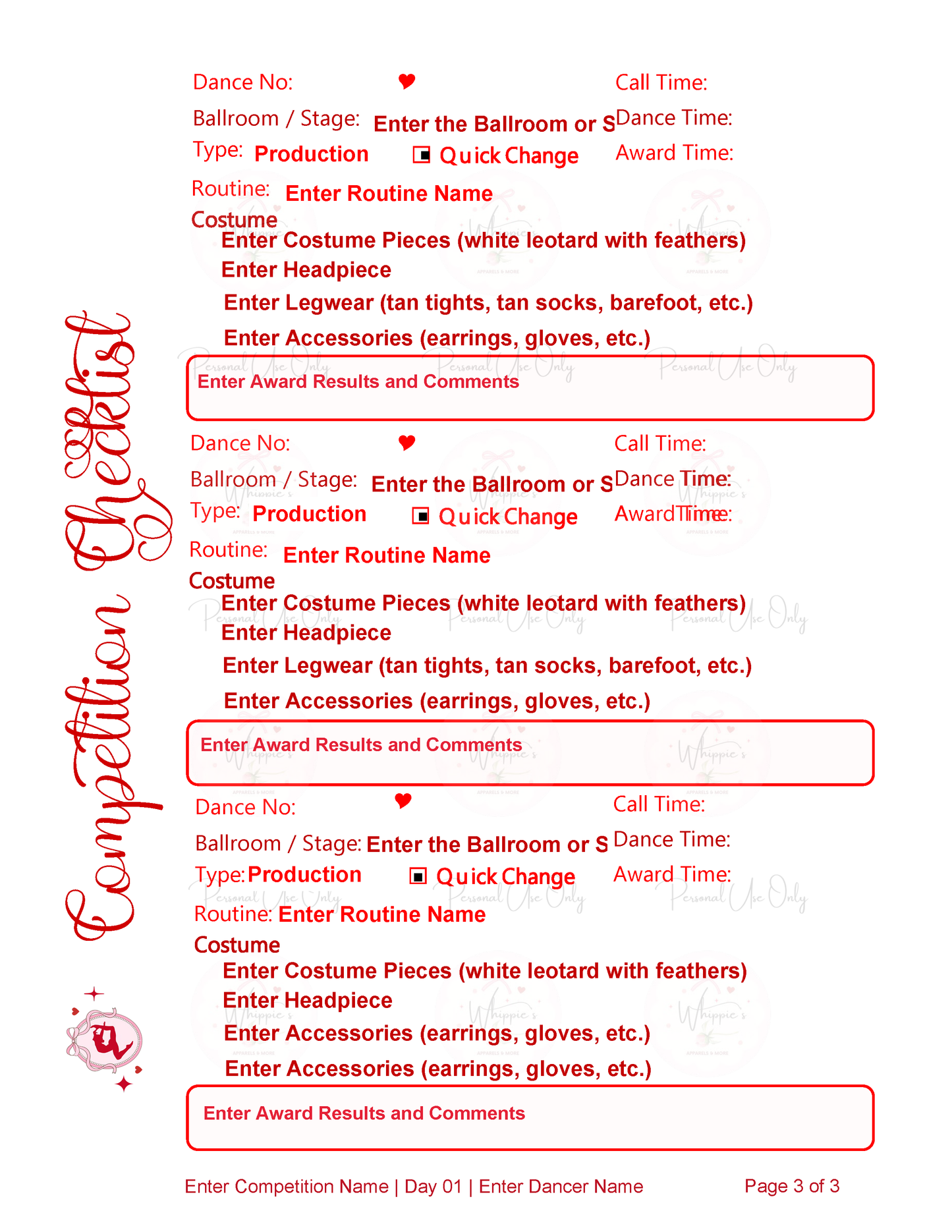 Complete Dance Mom Master Bundle (Printable)