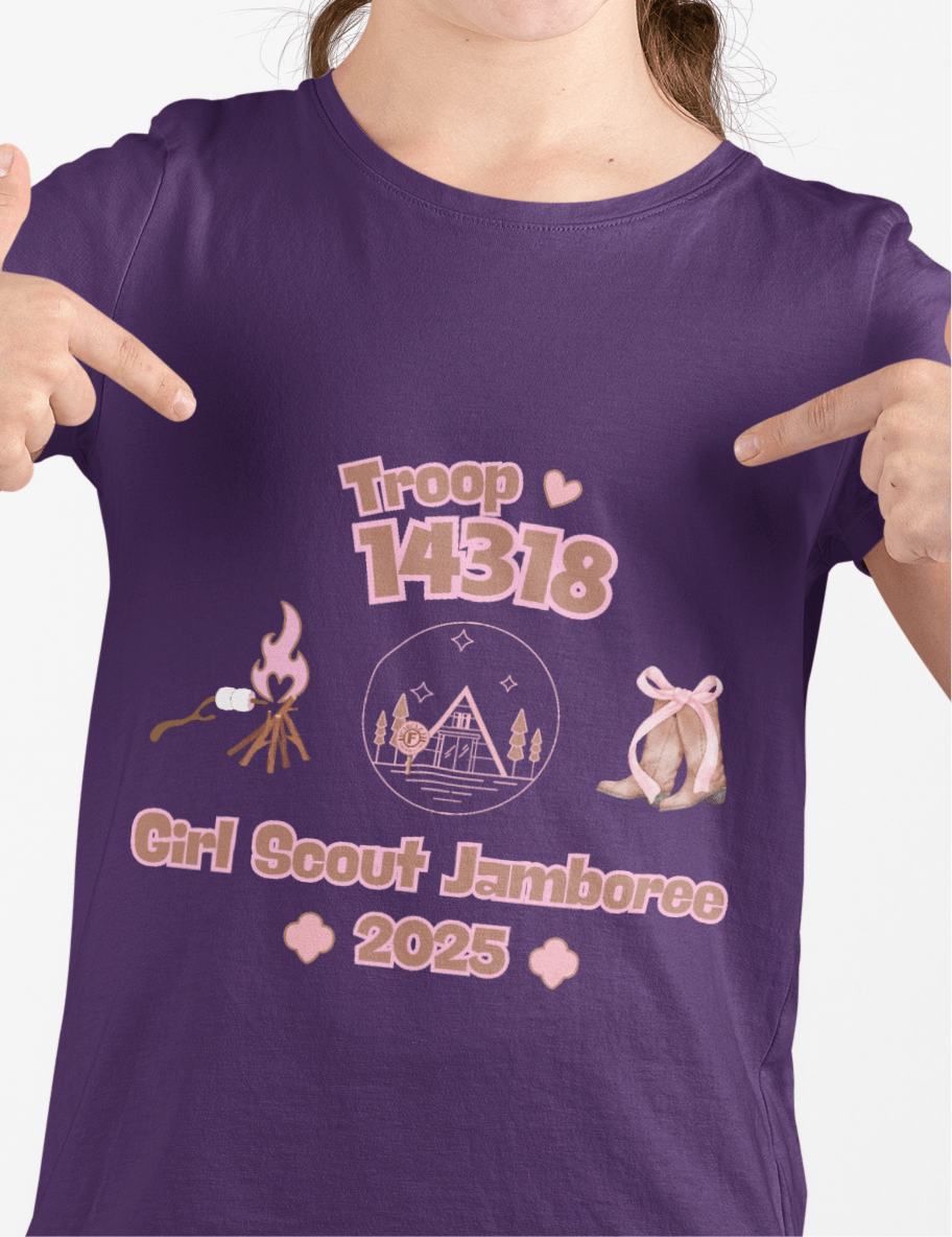 Girl Scout Jamboree Youth Tee - 2025 - Personalizable - Whippie's