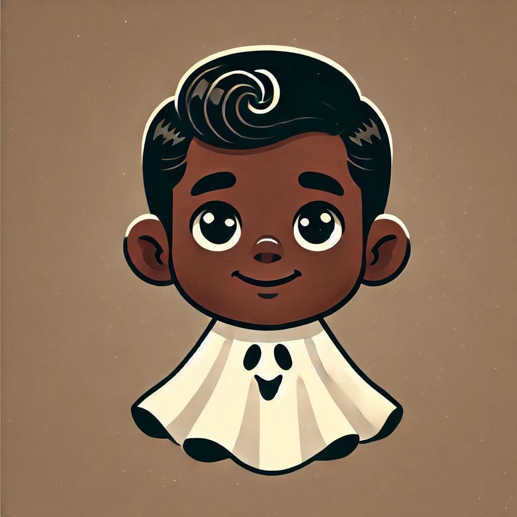 Vintage Boo-tique: Boo Crew - Boy Ghost V-Neck Tee - Whippie's