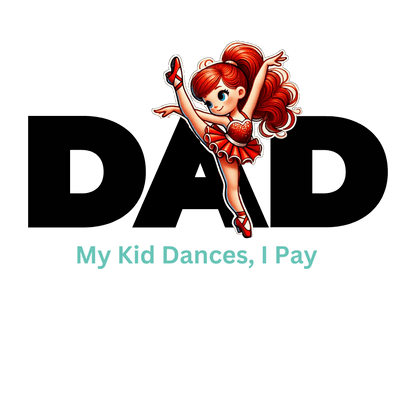 Dance Dad: Red Hair Dancer T-Shirt - Whippie's
