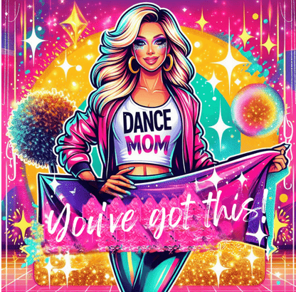 Dance Mom: You've Got This - Blonde Mom - Women's Flowy Racerback Tank - Whippie's