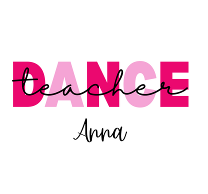 Dance Teacher Tote Bag - Personalizable