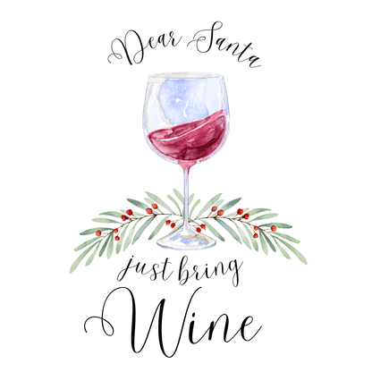🍷💌 Dear Santa, Just Bring Wine 🎅🎄 - Women's Softstyle Tee - Whippie's