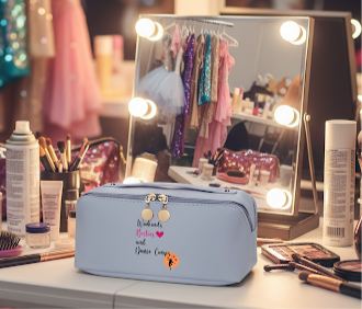 Weekends, Besties, & Dance Comps PU Leather Cosmetic Bag - Personalizable - FREE Shipping!