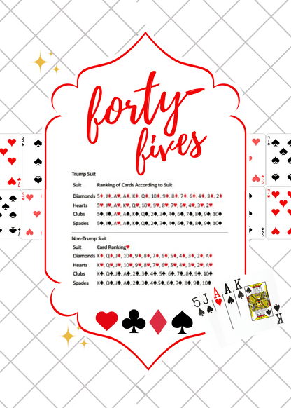 Forty-Fives Card Rankings - Unisex T-Shirt - Whippie's