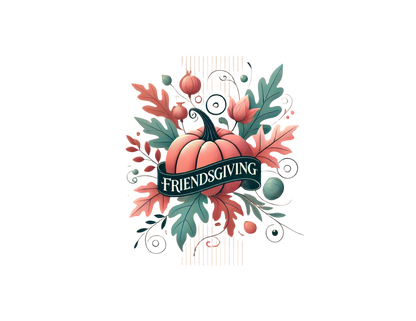 Friendsgiving Whimsical Pumpkin - Women's Softstyle Tee