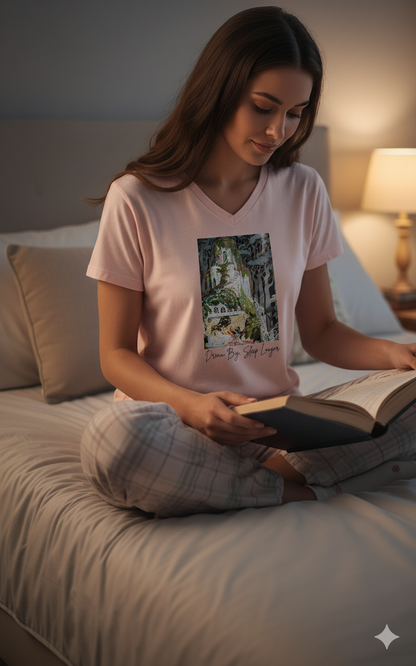 Sleeping Beauty Dream Big V-Neck T-Shirt