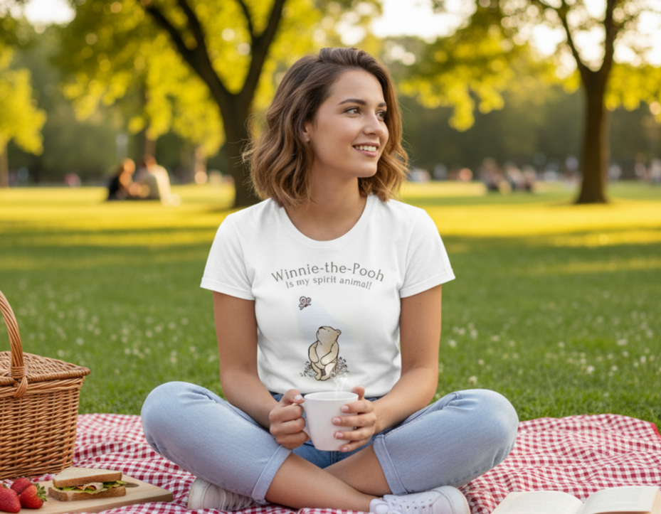 Winnie the Pooh is My Spirit Animal - Women's Softstyle Tee