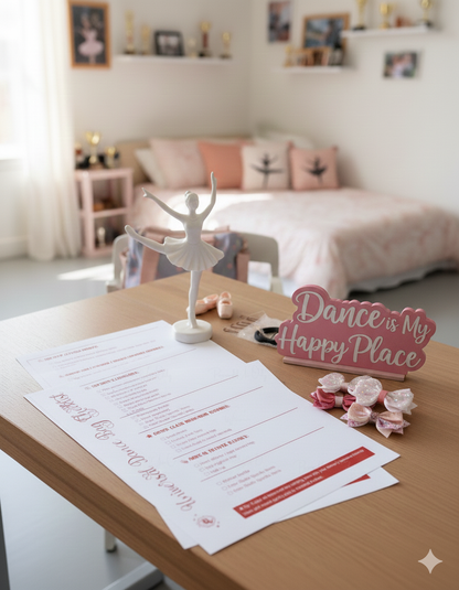 Dance Bag Schedule Bundle (Printable)