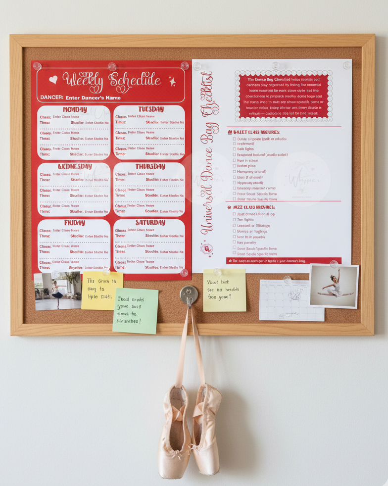 Dance Bag Schedule Bundle (Printable)