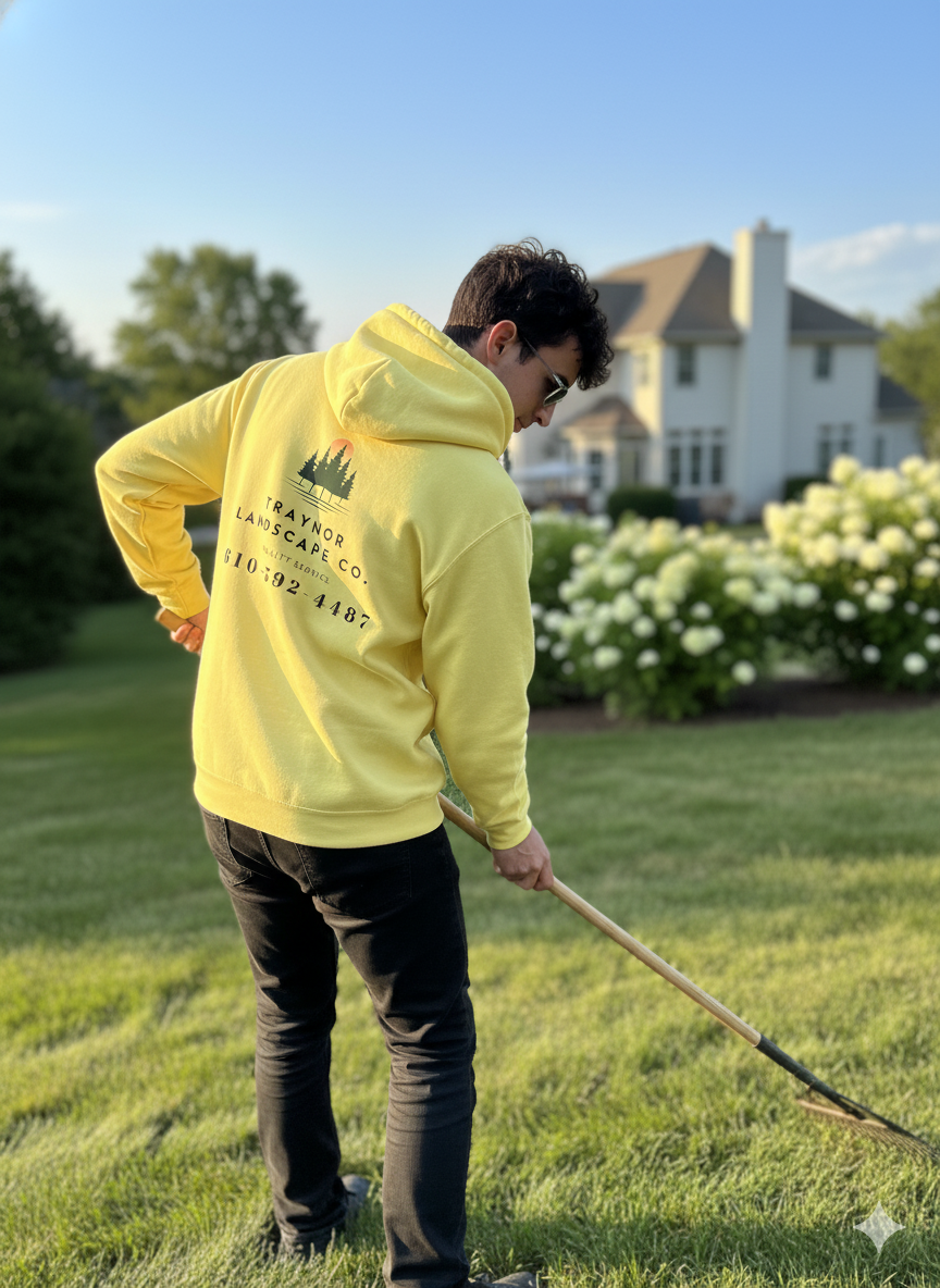 Traynor Landscape Co. Logo Sweatshirt | Unisex Fleece Pullover Hoodie