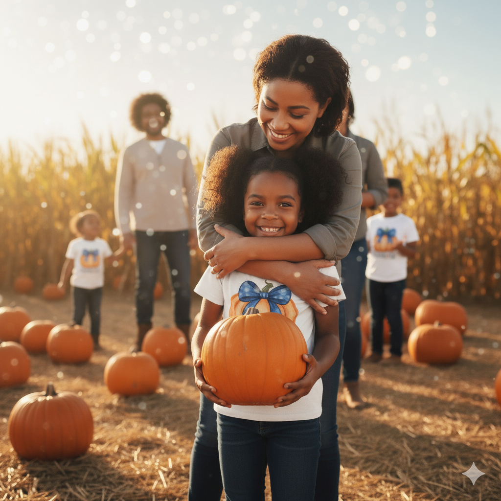 Thankful Pumpkin: Kids' Thanksgiving Thankful Tee
