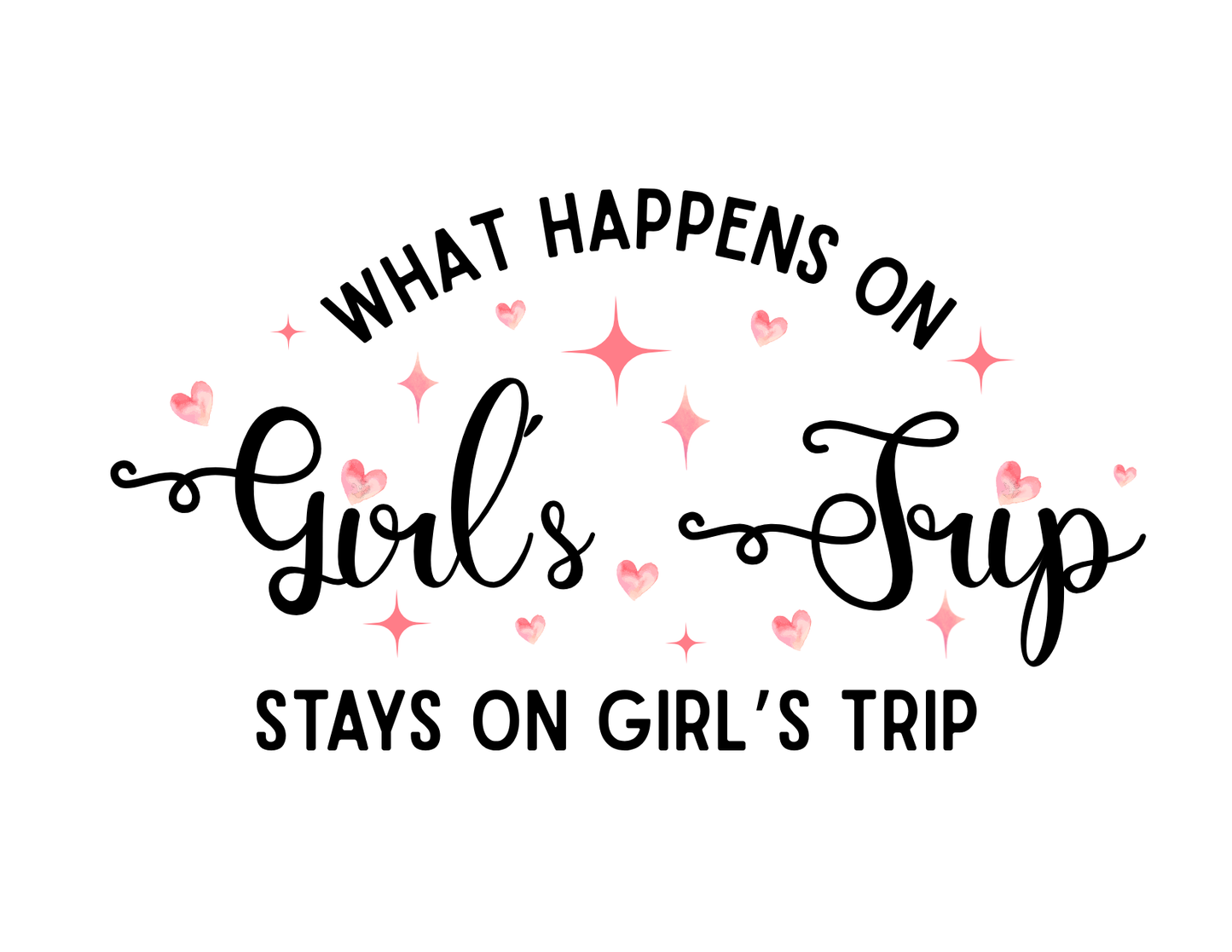 570. Girls' Trip: What Happens on Tour Zipper Makeup Bag - FREE Shipping! - Whippie's