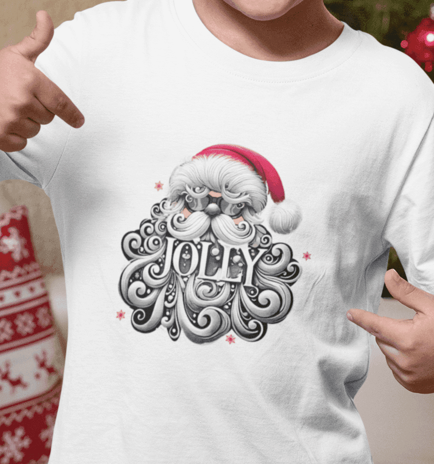 Jolly Santa 😎🎅 - Kids Unisex Heavy Cotton Tee - Whippie's