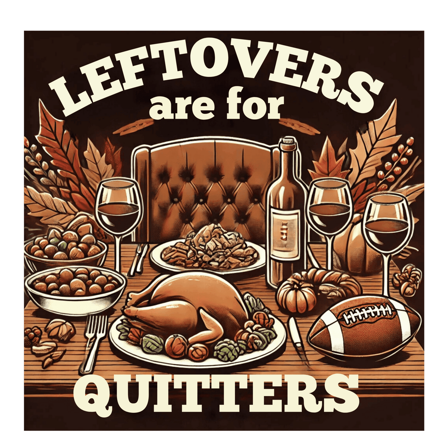 Leftovers are for Quitters - Football - Unisex T-Shirt - Whippie's