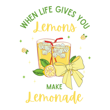 Squeeze the Day: Kids' Bow Lemonade T-Shirt - Make Life Sweet!