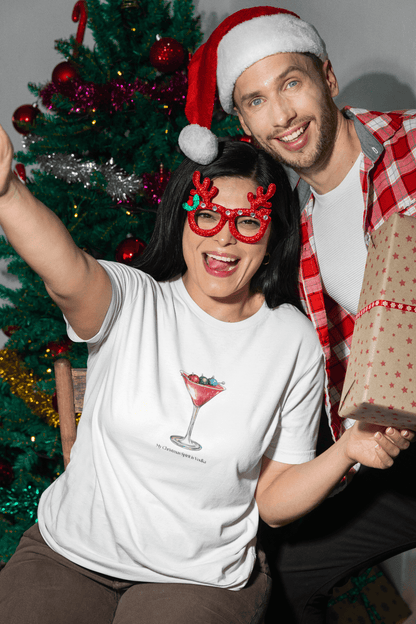 My Christmas Spirit is Vodka 🍸🎄 - Unisex Softstyle T-shirt - Whippie's