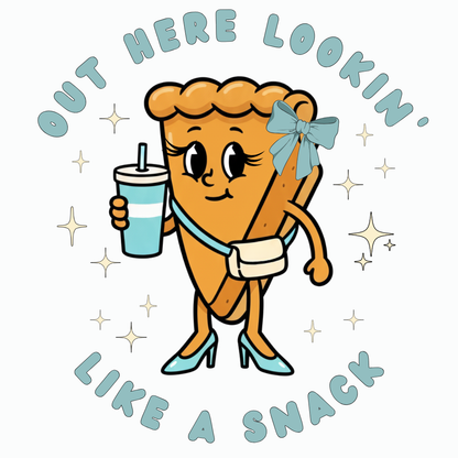 Kawaii Tee - Out Here Lookin' Like A Snack Pie Ladies Long Sleeve V-Neck Tee