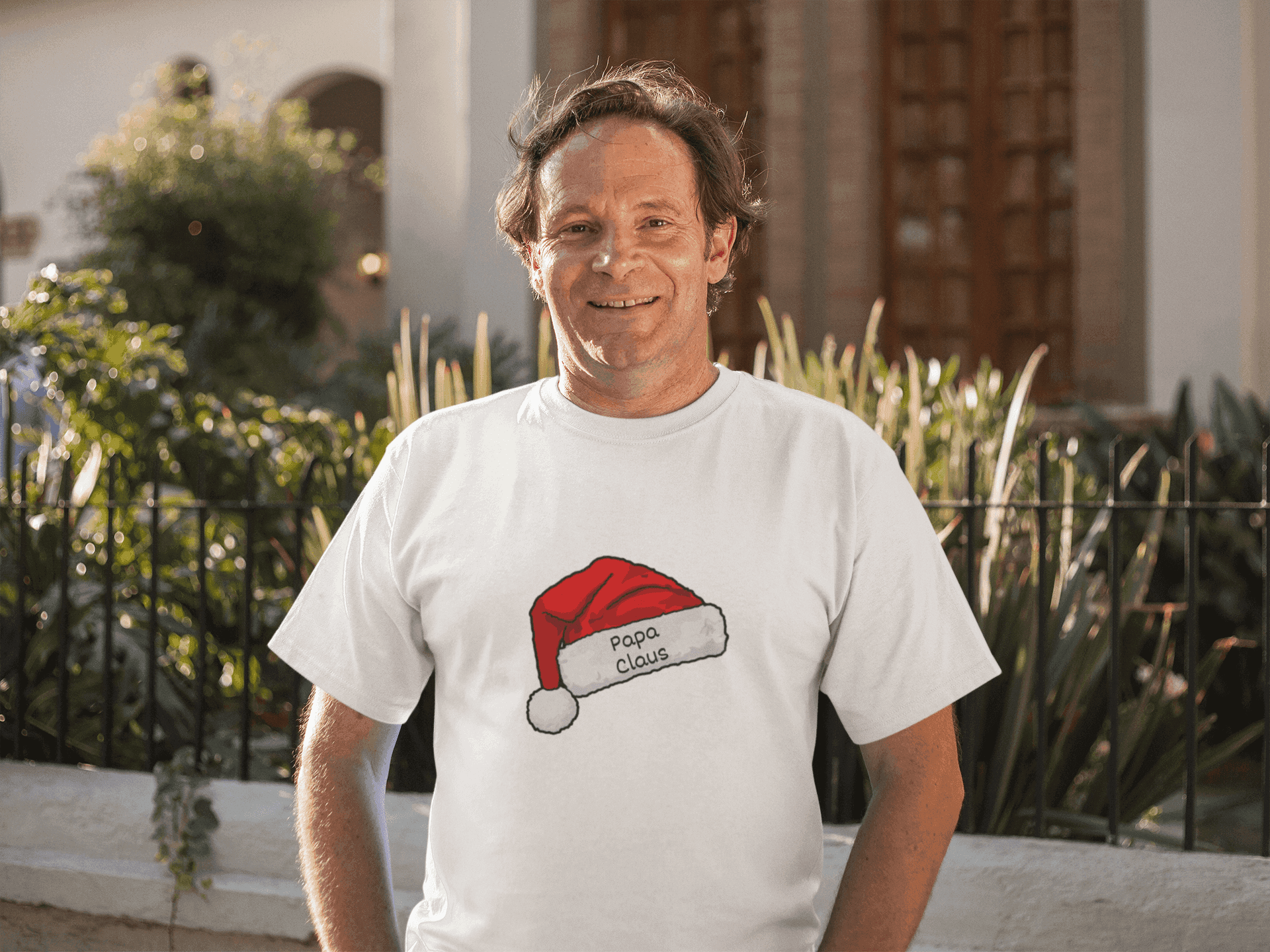 Papa Claus: The Coolest Santa in Town 🎅- Mens Softstyle T-shirt - Whippie's