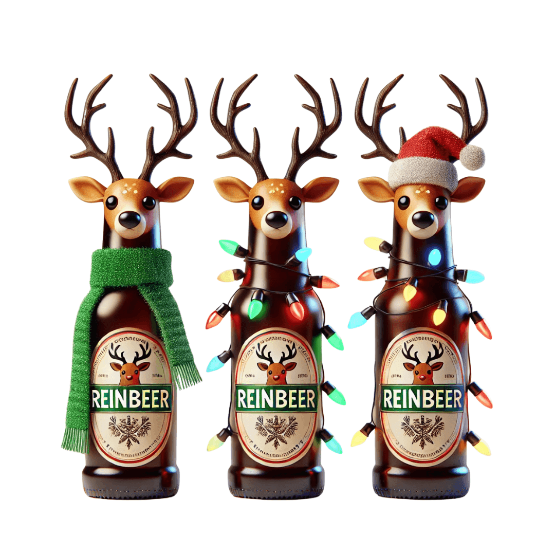 Reinbeer: 'Tis the Season to be Drinking! 🍻🦌🎄 - Unisex Softstyle T-shirt - Whippie's