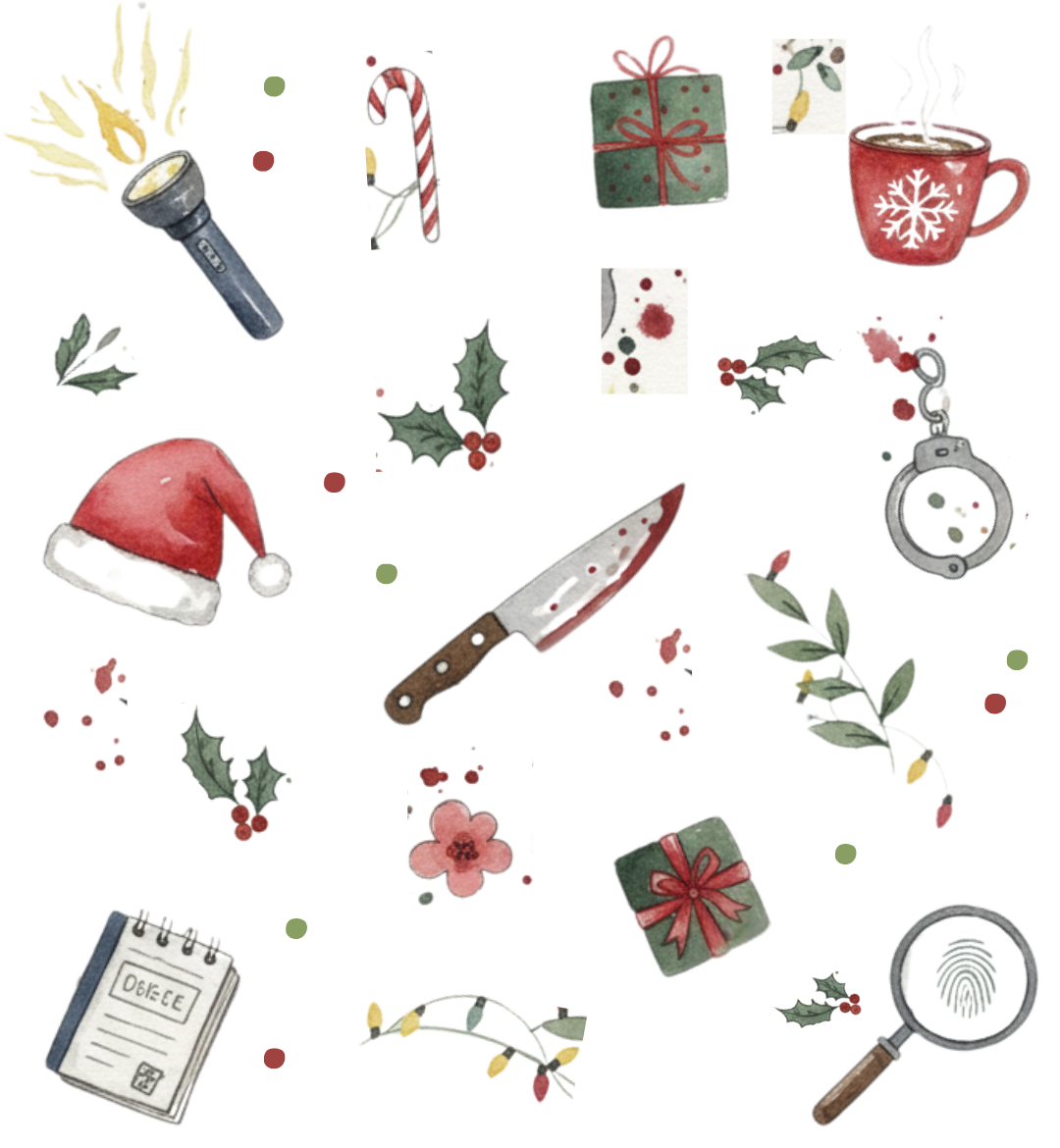 "Slaying or Sleighing" True Crime Christmas Pajamas Set
