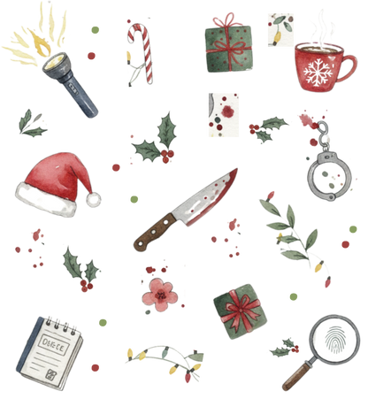 "Slaying or Sleighing" True Crime Christmas Pajamas Set