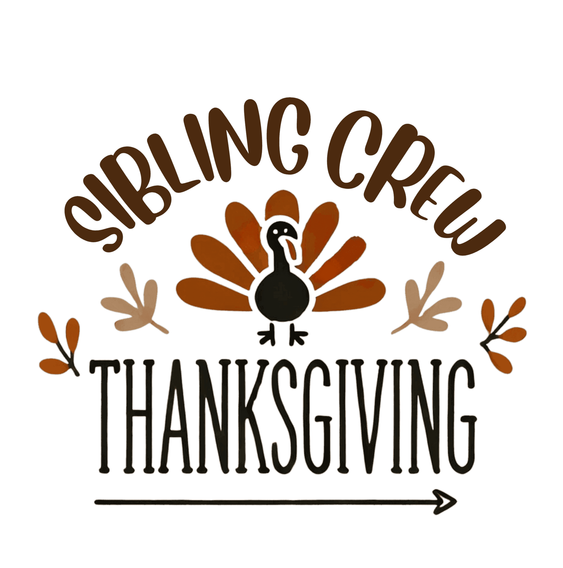 Thanksgiving Sibling Crew - Infant Fine Jersey Bodysuit - Whippie's