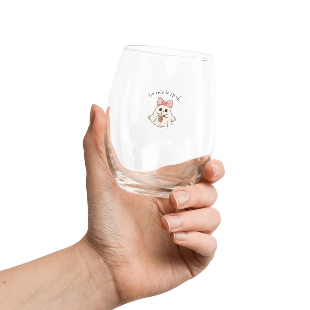 Too Cute to Spook Stemless Wine Glass - 👻💖 Sip Your Spooky Spirits in Style! 💖👻 - Whippie's