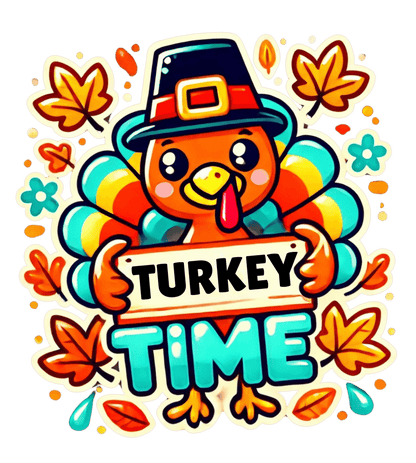 Turkey Time - Kids Softstyle Tee - Whippie's
