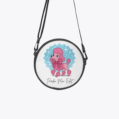 527. Pardon Mon Éclat (Excuse My Sparkle) Poddle Round Satchel Bag - Whippie's
