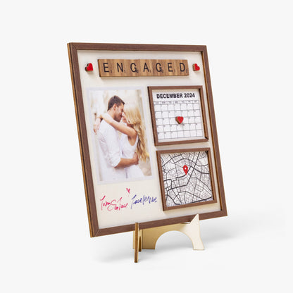 1207. Special Event Frame – Engagement, Wedding, Anniversary Gift - Personalizable - Whippie's