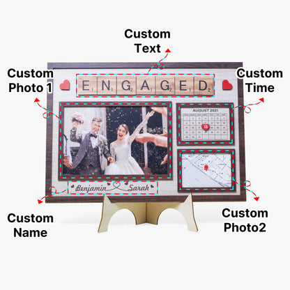 1207. Special Event Frame – Engagement, Wedding, Anniversary Gift - Personalizable - Whippie's