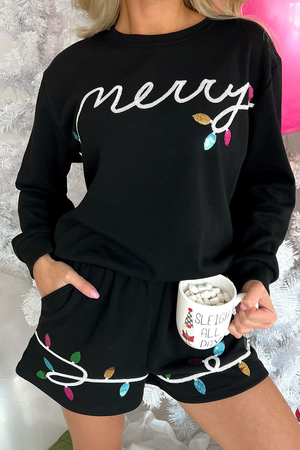 Merry Sequin Holiday Boutique Set