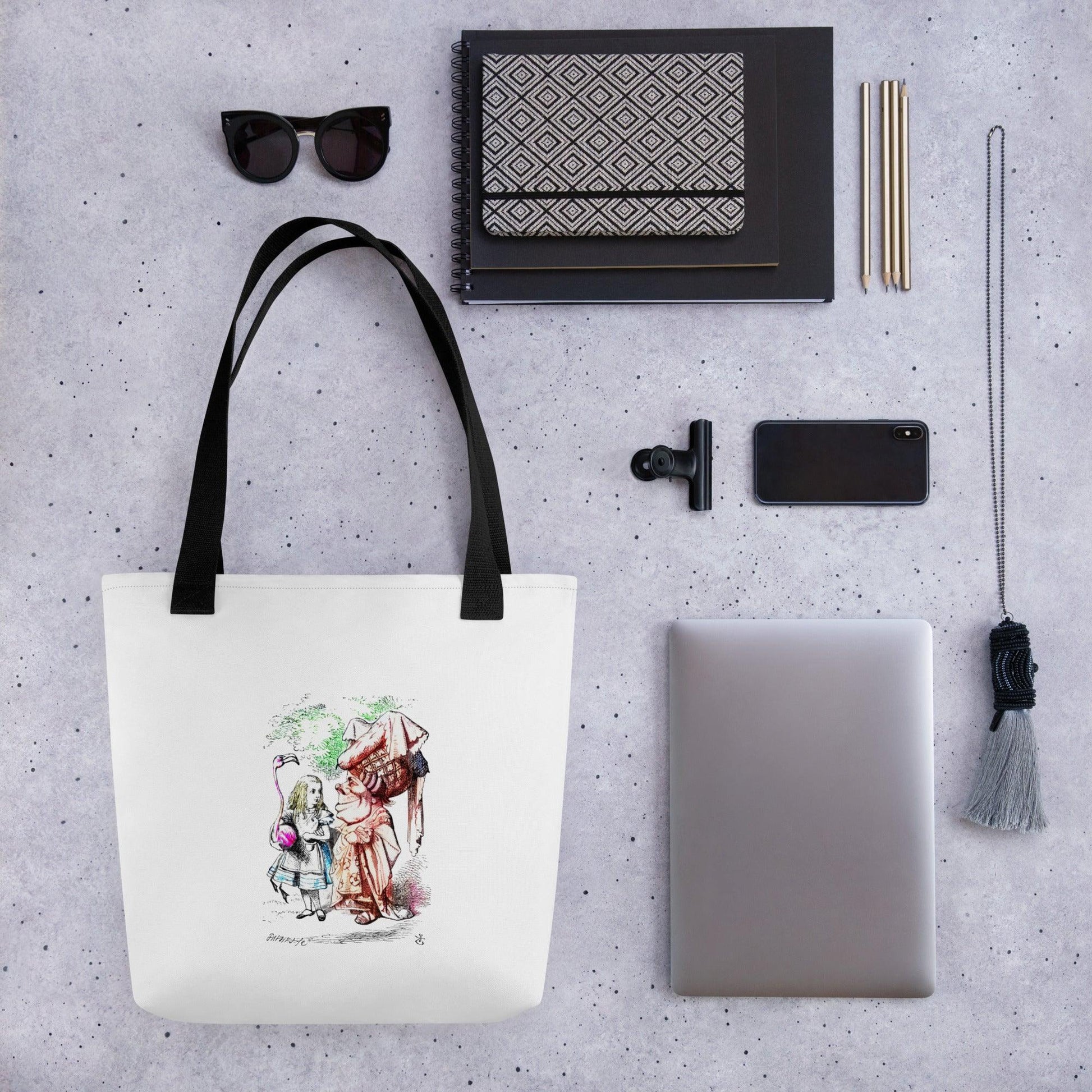 Alice in Wonderland - Alice and Queen - Tote Bag - Whippie's