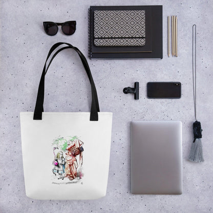 Alice in Wonderland - Alice and Queen - Tote Bag - Whippie's