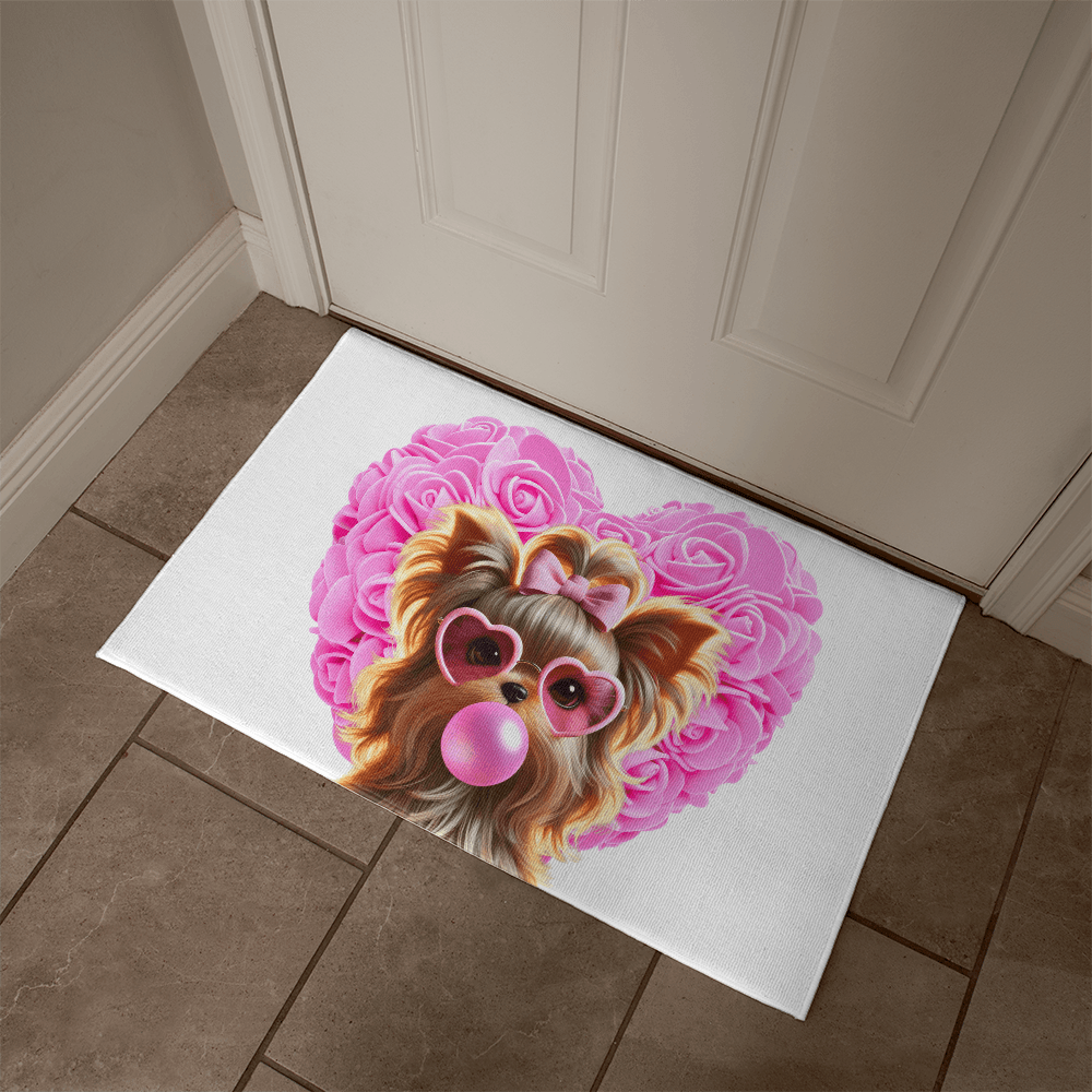 Yorkie Love Welcome Mat - 💖 Cuteness Overload! Welcome Home! 💖