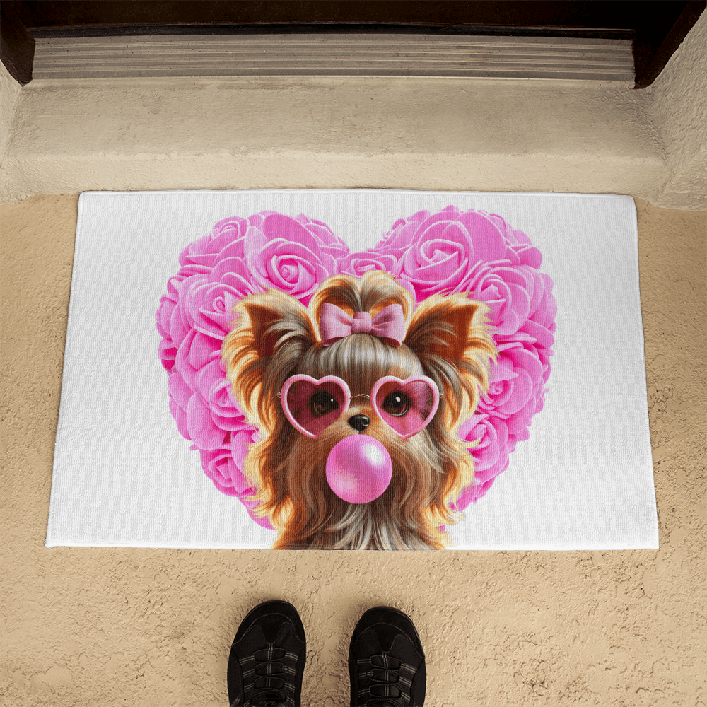 Yorkie Love Welcome Mat - 💖 Cuteness Overload! Welcome Home! 💖