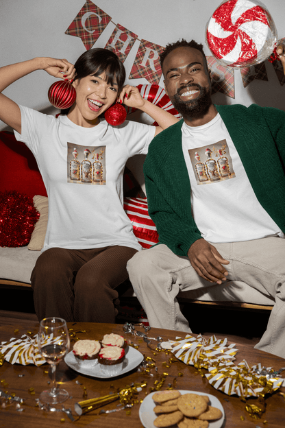 GINgle Bells! 🎄🎅🍸 - Unisex Softstyle T-shirt - Whippie's