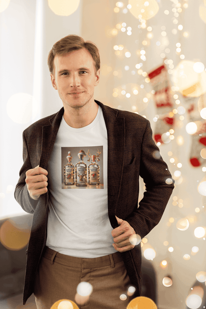 GINgle Bells! 🎄🎅🍸 - Unisex Softstyle T-shirt - Whippie's