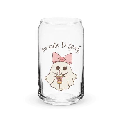 Too Cute to Spook Can-Shaped Glass - 👻💖 Sip Your Spooky Spirits in Style! 💖👻 - Whippie's