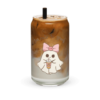 Too Cute to Spook Can-Shaped Glass - 👻💖 Sip Your Spooky Spirits in Style! 💖👻 - Whippie's